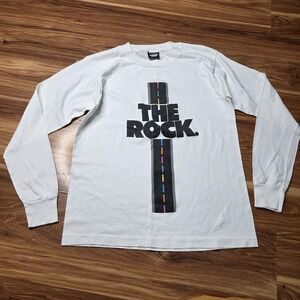 Vintage Dallas White Rock Marathon Long Sleeve Shirt Mens Medium The Rock 1988